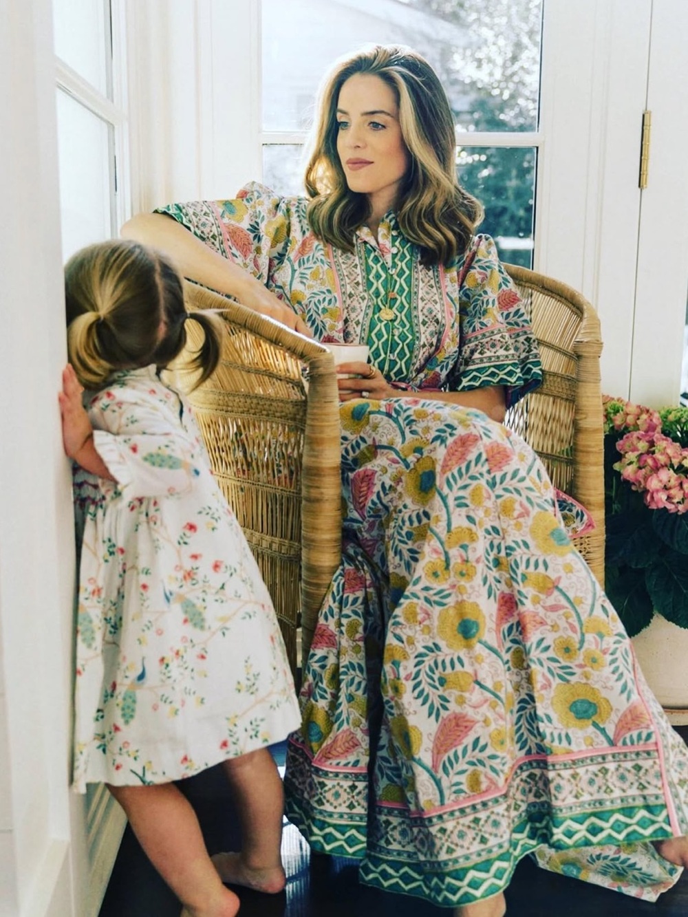 Sue Sartor Leontine Kaftan Caftan Dress w/ Belt